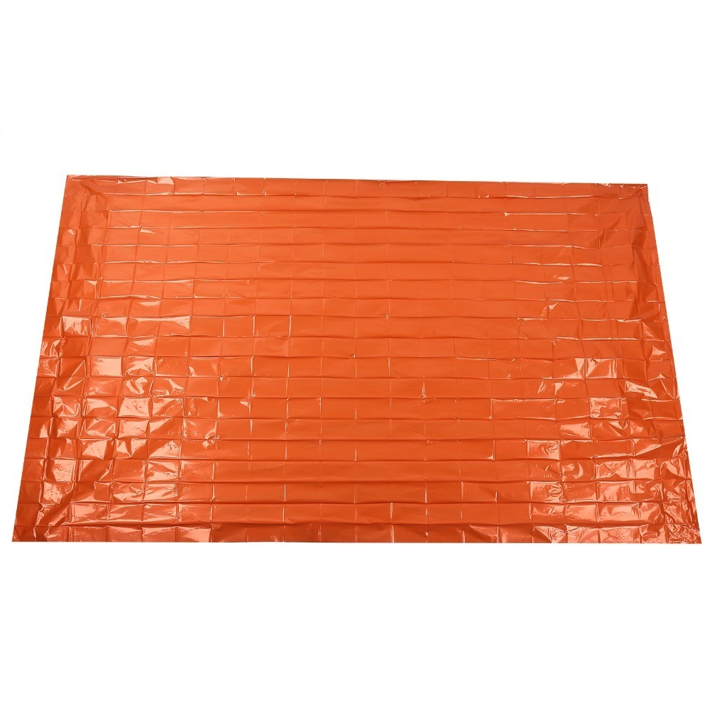 Survival Blanket Reflective - 耐久性のあるPE製緊急ブランケット 反射性オレンジ 210*130cm サバイバルブランケット レスキューブランケット アウトドア用