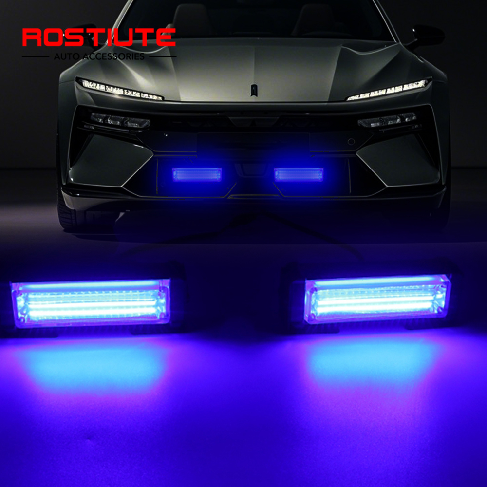 Sos Light Strobe - 2in1 COBグリルストロボライト 12V LEDストロボランプ フラッシュビーコン アンバー