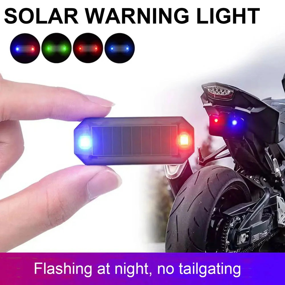 Sos Light Strobe - ミニ LED 太陽光発電車の警告灯夜間セキュリティ模擬警報ワイヤレス盗難防止注意ランプ点滅ダミー警報ランプ