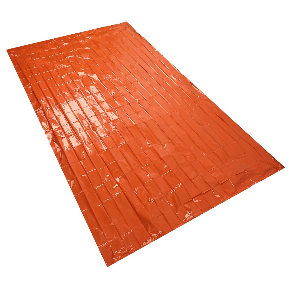 耐久性のあるPE製緊急ブランケット 反射性オレンジ 210* - Survival Blanket Reflective のレビューと価格