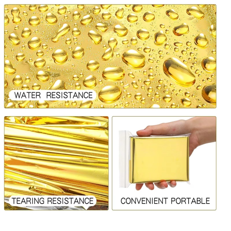 130x210cm ヘビーデューティーマイラーフォイル緊急ブ - Survival Blanket Reflective のレビューと価格