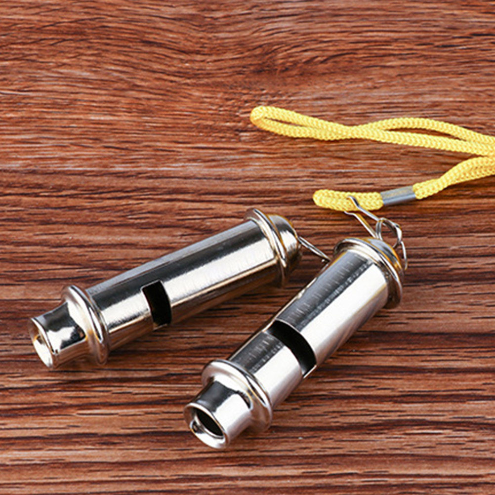 3個入り屋外用緊急ホイッスル ステンレス製サバイバル用高音ポ - Emergency Whistle Loud のレビューと価格