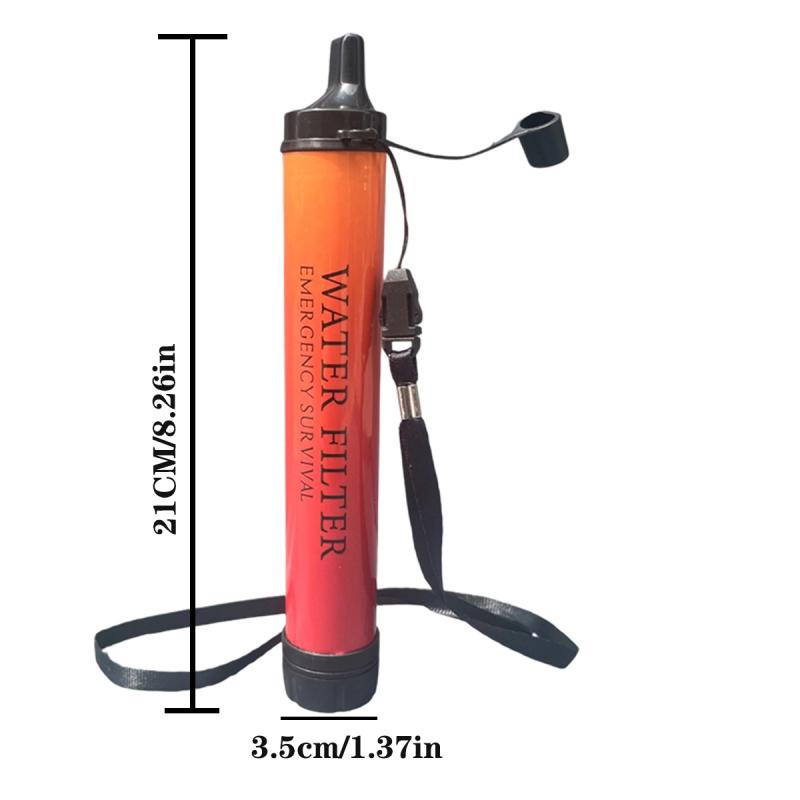 アウトドア緊急サバイバル浄水器フィルターストロー、キャンプ、 - Water Purification Straw のレビューと価格