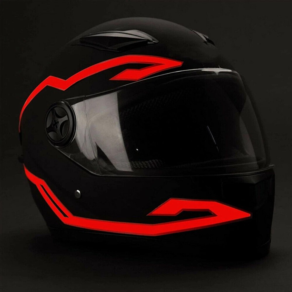 防水バイクヘルメット用LED ELライトストリップ、4モード - Sos Light Strobe のレビューと価格