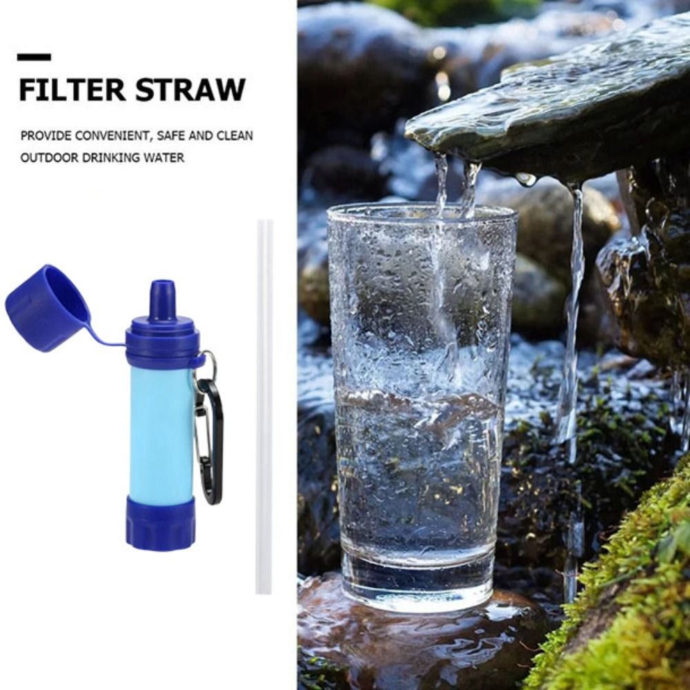 ミニサイズの浄水ストロー。直接飲める浄水機能付き。携帯用浄水 - Water Purification Straw のレビューと価格